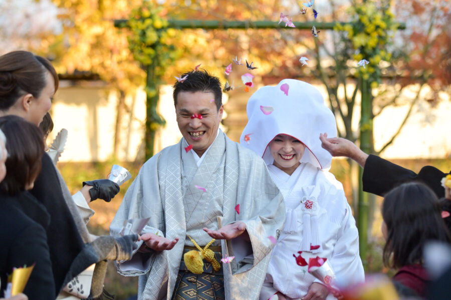 神社での「神前式」は勿論
和婚を自由な発想でアレンジして
気軽に楽しむ「和の人前式」も
おすすめの会場をご提案します！